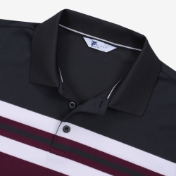 Fila Golf Color Block Férfi T-shirt Szilva | HU-21321
